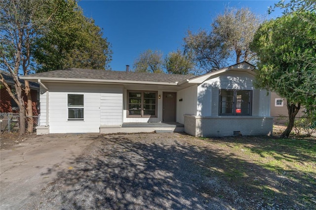 view of ranch-style house