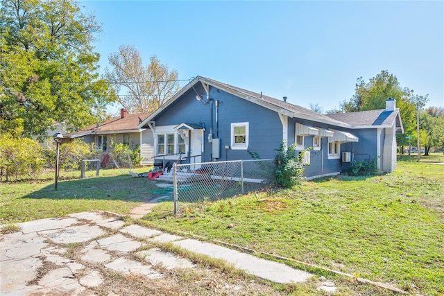 exterior space with a front yard