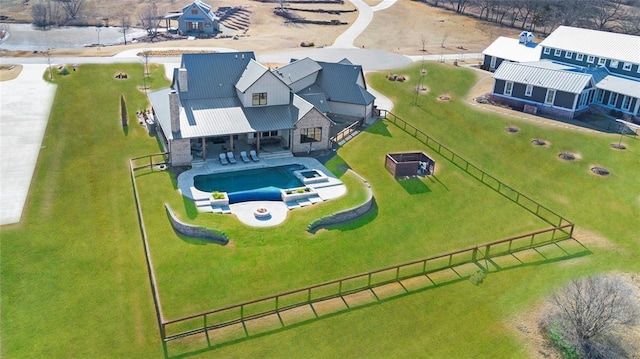 birds eye view of property