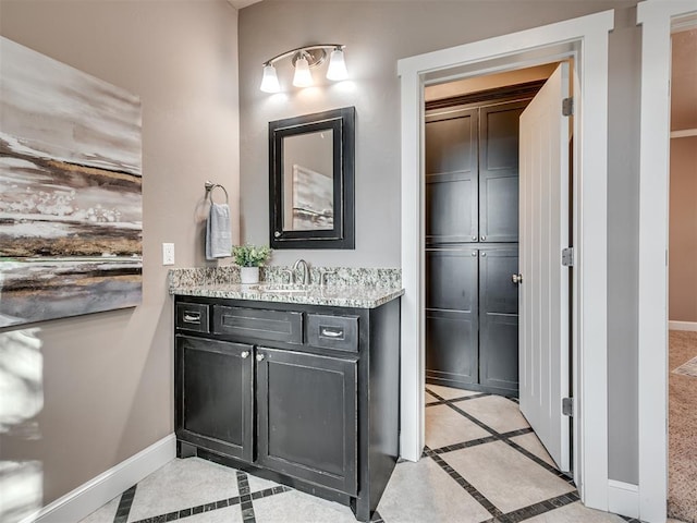 bathroom with vanity