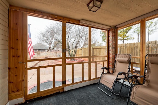 view of sunroom / solarium