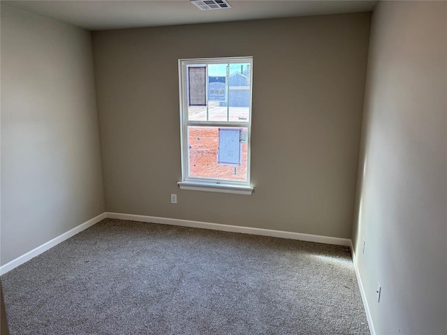 view of carpeted empty room