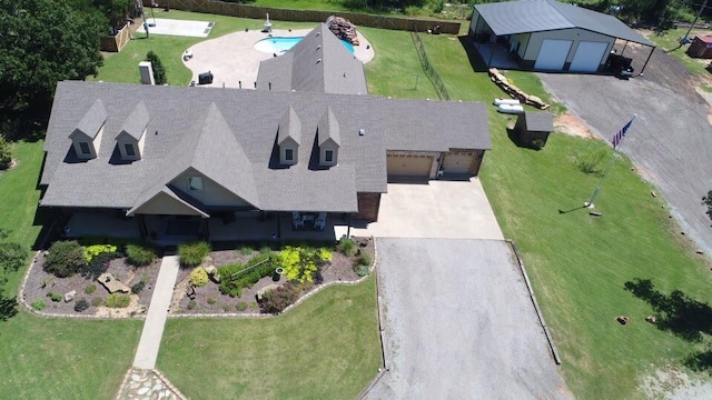 birds eye view of property