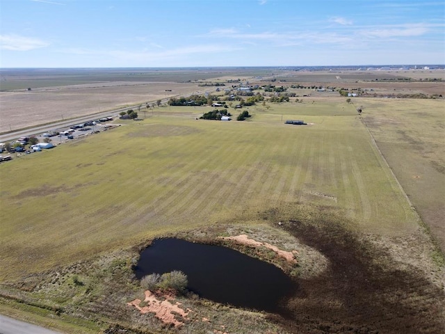 aerial view with a rural view