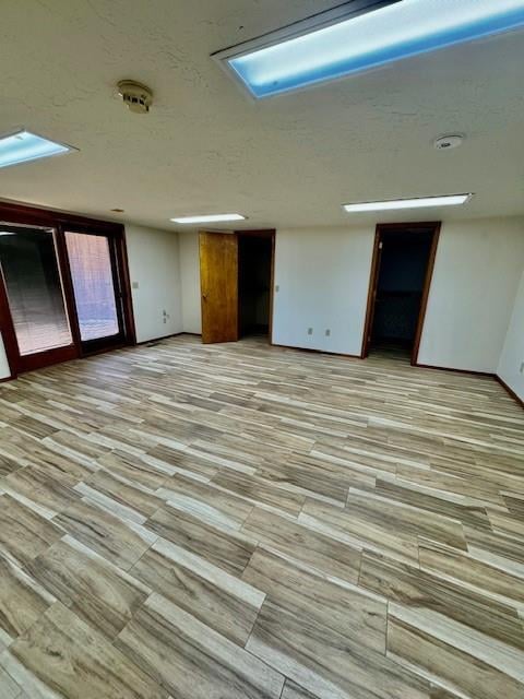 empty room featuring light wood-type flooring