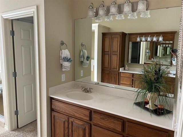 bathroom with vanity