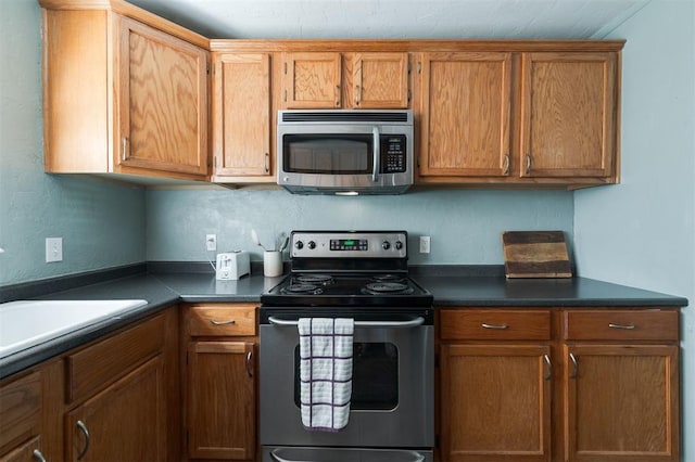 kitchen with stainless steel appliances