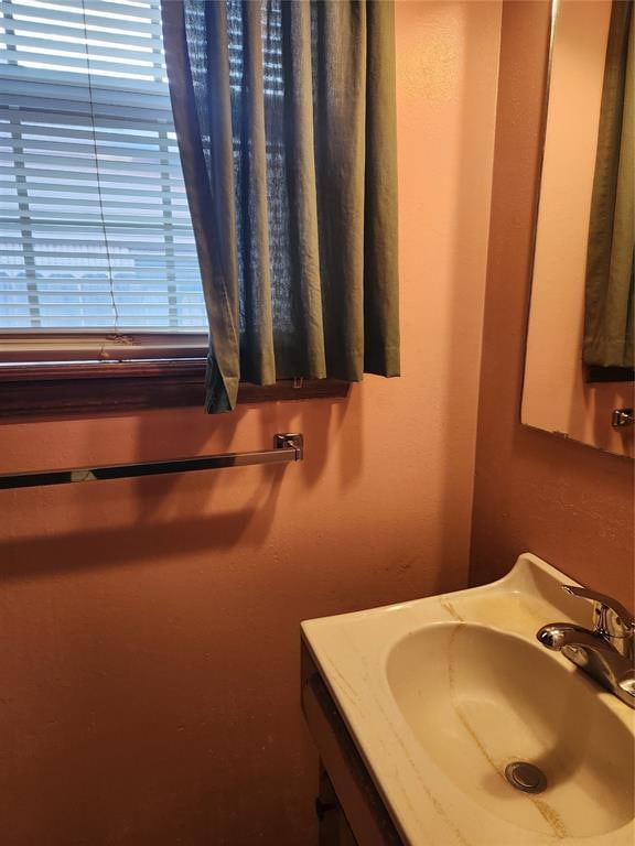 bathroom featuring sink and a wealth of natural light