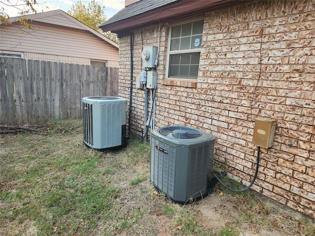 details featuring central AC unit