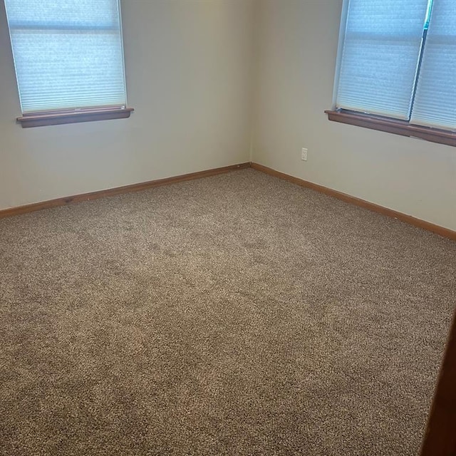 view of carpeted empty room