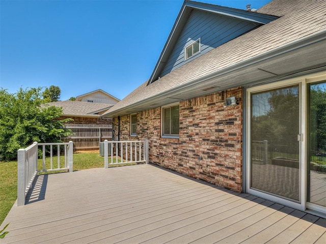 6404 Westway, Oklahoma City, OK 73142 - view of deck