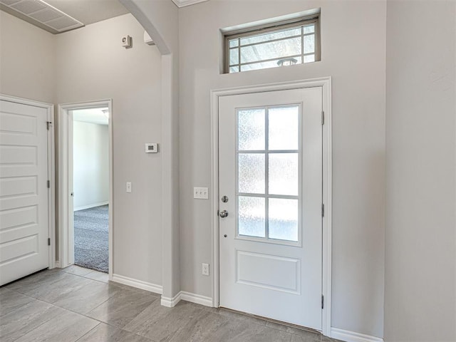 view of tiled entryway