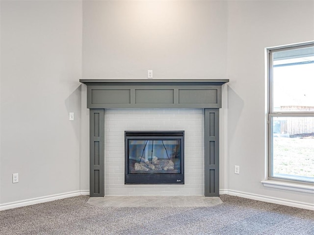 interior details featuring carpet floors