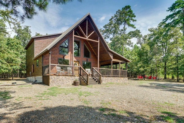 view of rear view of property