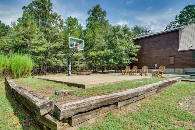 view of basketball court