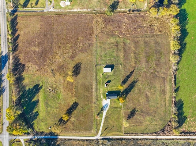 drone / aerial view featuring a rural view