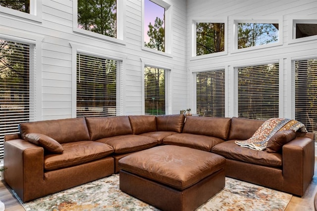 view of sunroom