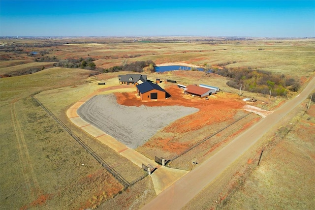 aerial view featuring a rural view