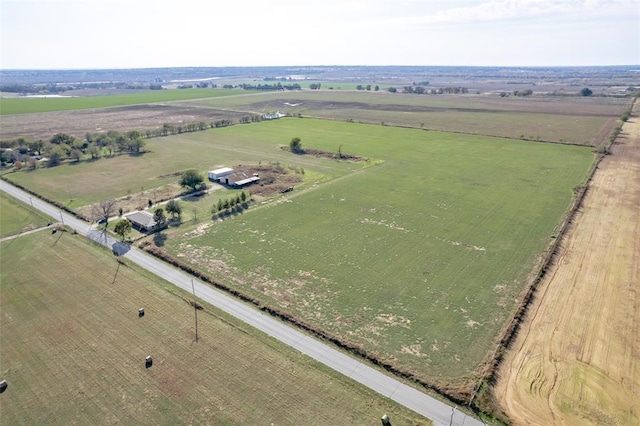 drone / aerial view featuring a rural view