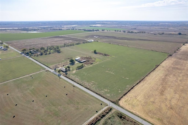 bird's eye view featuring a rural view