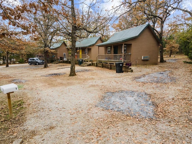 view of front of property with a porch