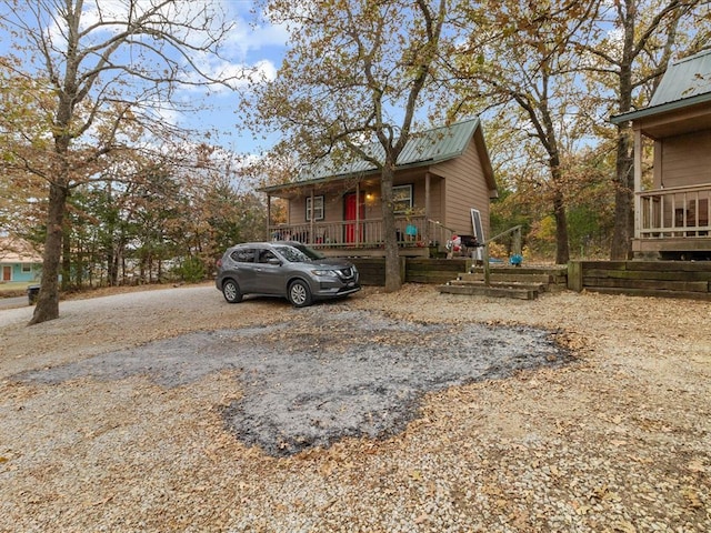 view of front of house with a porch