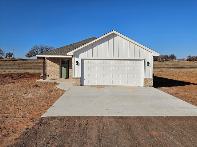 ranch-style home with a garage