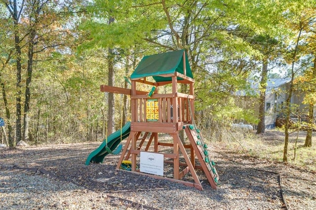 view of jungle gym