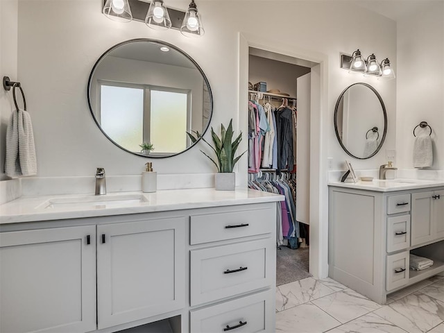 bathroom featuring vanity