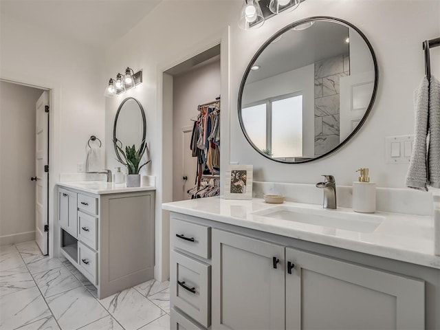 bathroom featuring vanity