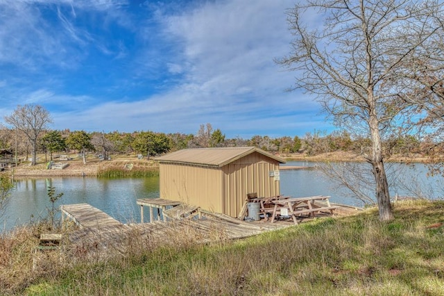 21351 E Tenth St, Hinton, OK 73047 - dock area with a water view