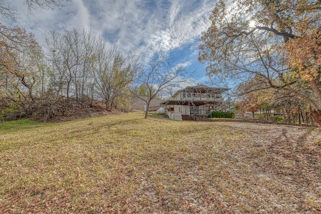 21351 E Tenth St, Hinton, OK 73047 - view of green lawn featuring stairs
