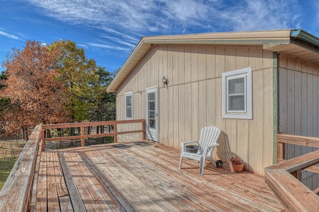 21351 E Tenth St, Hinton, OK 73047 - view of wooden deck