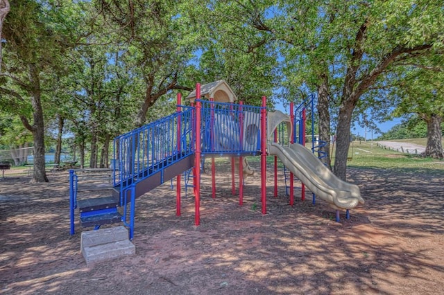 view of jungle gym