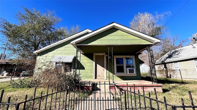 view of bungalow-style home