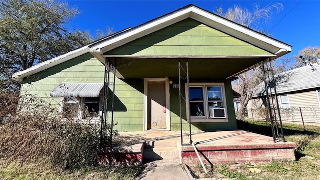 view of front of home featuring a porch