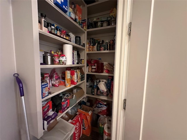 view of pantry