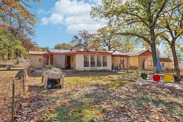 view of back of property