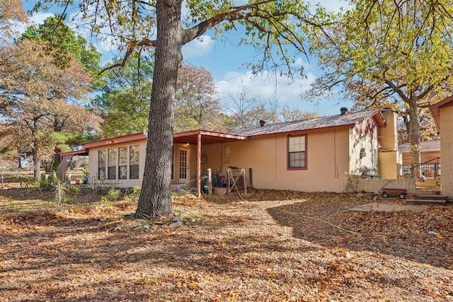 view of rear view of property