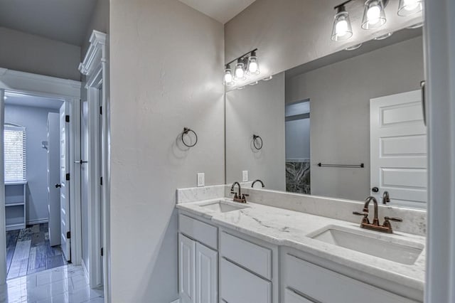 bathroom with vanity