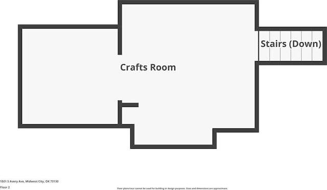 1501 S Avery Ave, Midwest City, OK 73130 - view of home floor plan
