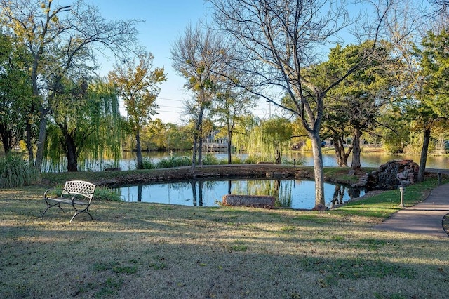 view of water feature