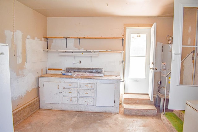 interior space featuring gas water heater