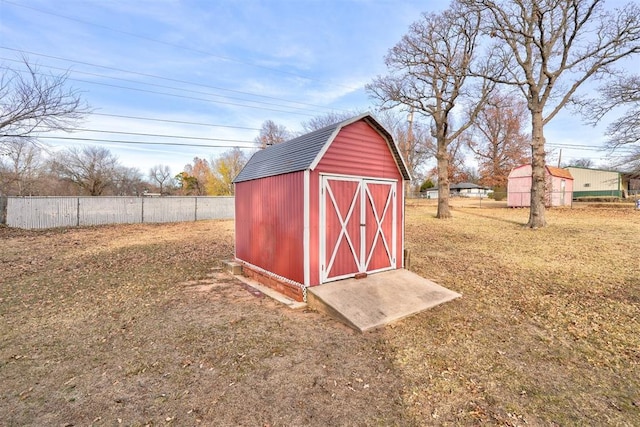 view of outdoor structure