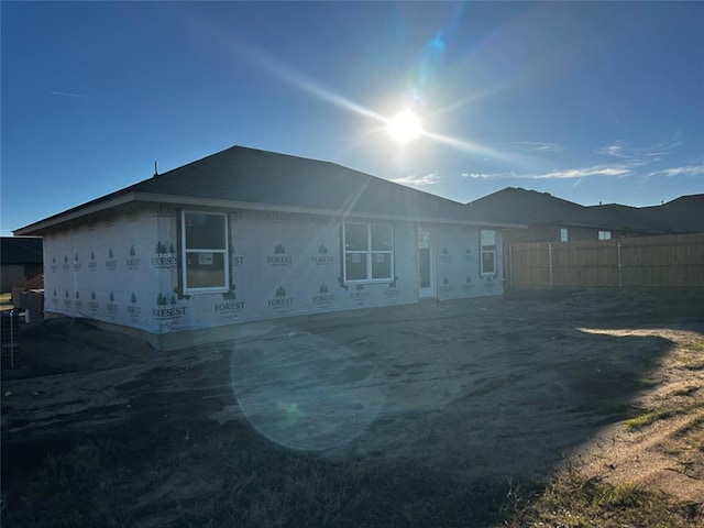 view of rear view of property