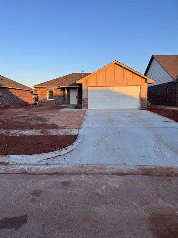 ranch-style house with a garage