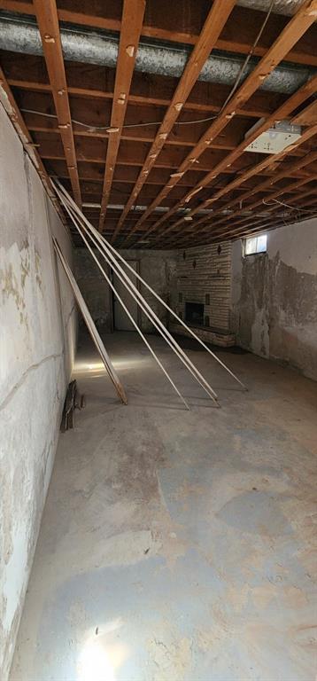 view of basement