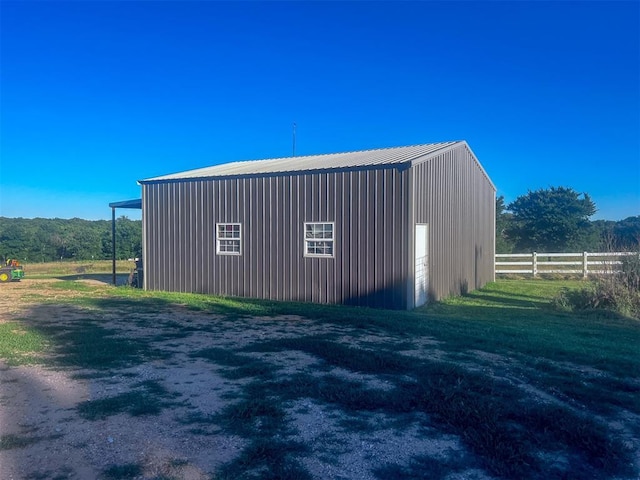 view of outdoor structure