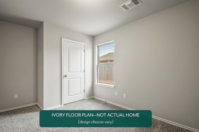 unfurnished bedroom featuring carpet flooring