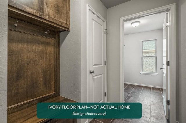 mudroom featuring tile patterned flooring